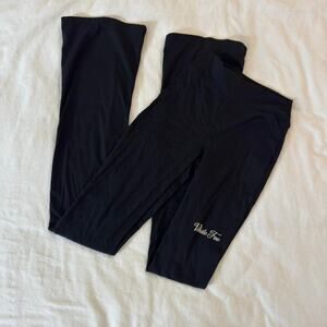Black white fox flare leggings‎